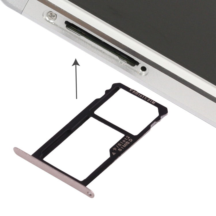 Pour Huawei Honor 7 Plateau de carte Nano SIM + Plateau de carte Nano SIM / Micro SD, For Huawei Honor 7, For Honor 7
