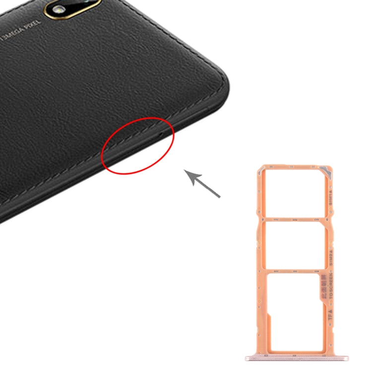 Tiroir Carte SIM + Tiroir Carte SIM + Tiroir Carte Micro SD pour Huawei Y5 (2019)