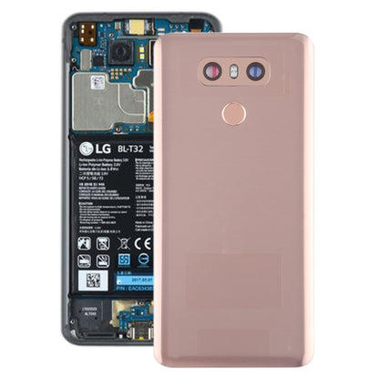 Couvercle arrière de la batterie avec objectif d'appareil photo et capteur d'empreintes digitales pour LG G6 / H870 / H870DS / H872 / LS993 / VS998 / US997