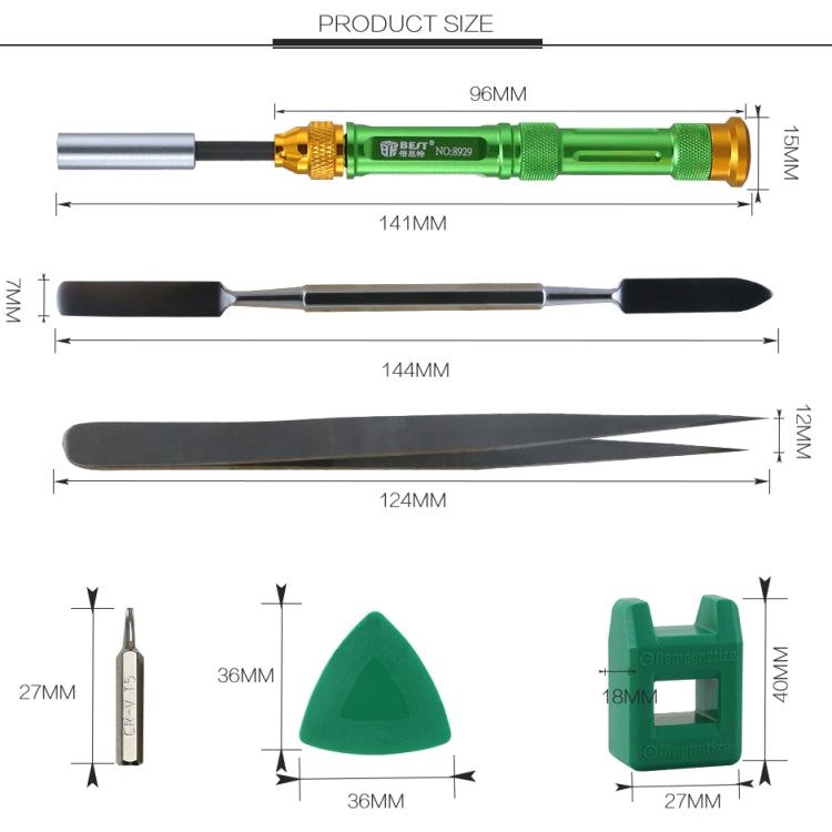 MEILLEUR BST-8929 Kit de tournevis à embout magnétique 37 en 1, jeu de tournevis professionnels