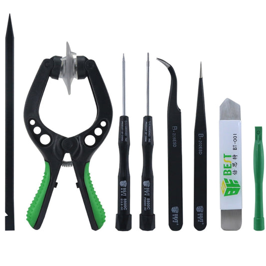 8 en 1 MEILLEUR BST-609 Kit d'outils de réparation de téléphone portable Outils d'ouverture