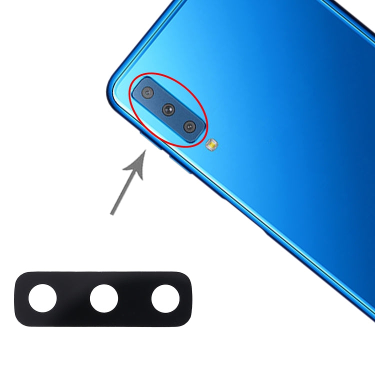 Pour Galaxy A7 (2018) A750F/DS 10 pièces objectif de caméra arrière