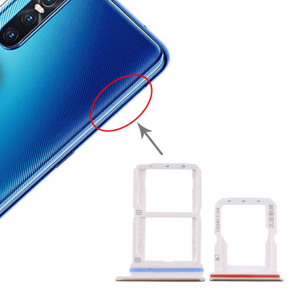 Pour Vivo S1 Pro Plateau de carte SIM + Plateau de carte SIM + Plateau de carte Micro SD