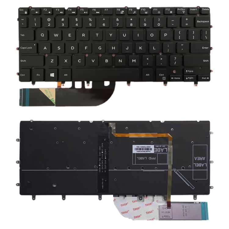 Clavier Version américaine avec rétroéclairage du clavier, pour DELL Inspiron XPS 13 7000 7347 7348 7352 7353 7359 15 7547 7548 9343 9350 9360 N7548