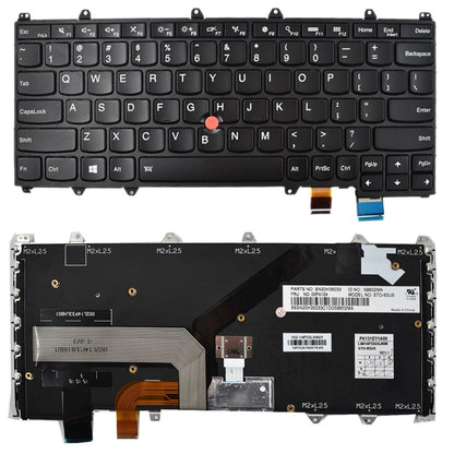 Clavier version américaine pour Lenovo IBM ThinkPad Yoga 260 12,5 pouces