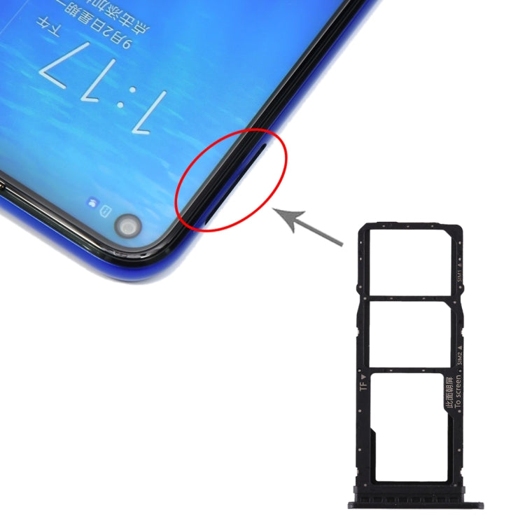 Tiroir Carte SIM + Tiroir Carte SIM + Tiroir Carte Micro SD pour Huawei Honor Play 3, For Huawei Honor Play 3
