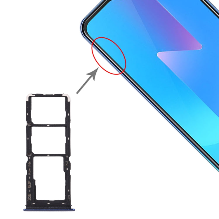 Pour Vivo U3x / U10 Plateau de carte SIM + Plateau de carte SIM + Plateau de carte Micro SD