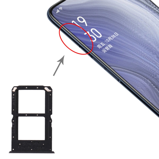Pour OPPO Reno Z Plateau de carte SIM + Plateau de carte SIM