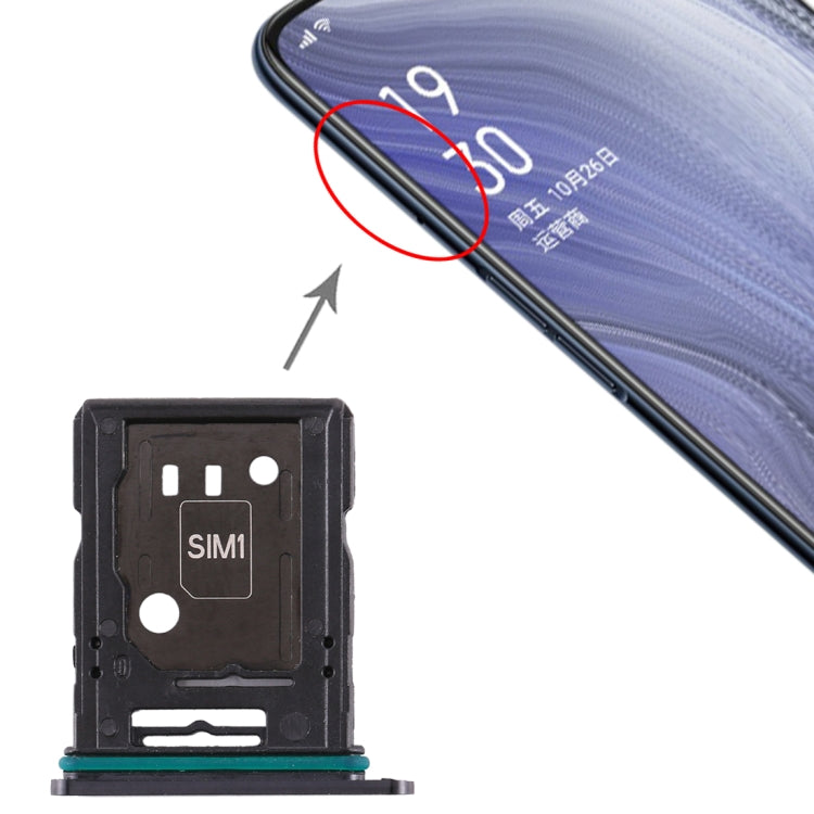 Pour OPPO Reno 10x zoom plateau de carte SIM + plateau de carte SIM/plateau de carte Micro SD