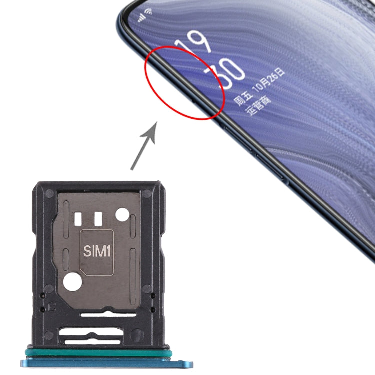 Pour OPPO Reno 10x zoom plateau de carte SIM + plateau de carte SIM/plateau de carte Micro SD