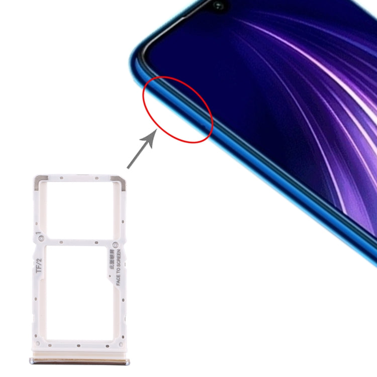 Tiroir Carte SIM + Tiroir Carte SIM / Tiroir Carte Micro SD pour Xiaomi Redmi Note 8 Pro