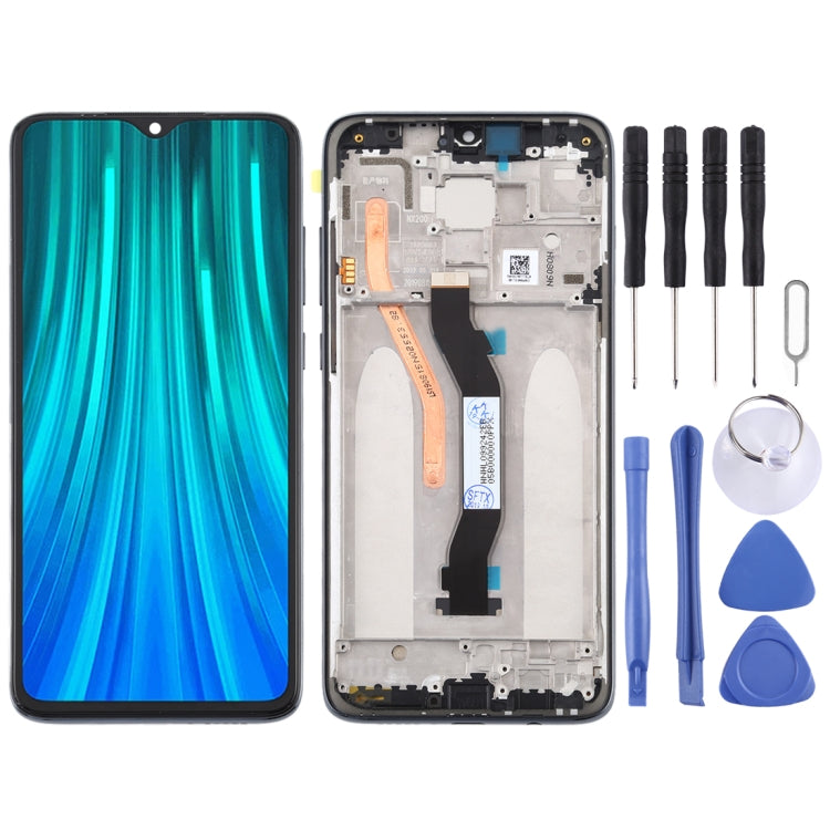 Écran LCD et numériseur complet avec cadre (version double carte SIM) pour Xiaomi Redmi Note 8 Pro