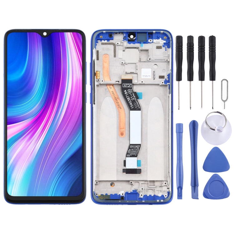 Écran LCD et numériseur complet avec cadre (version double carte SIM) pour Xiaomi Redmi Note 8 Pro