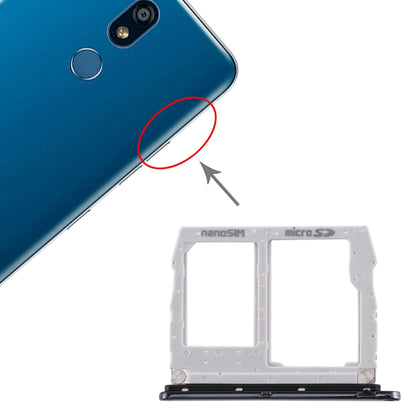 Plateau pour carte SIM + plateau pour carte Micro SD pour LG K40 / K12 Plus / X4 (2019) / X420EM / X420BMW / X420HM / X420 / X420N