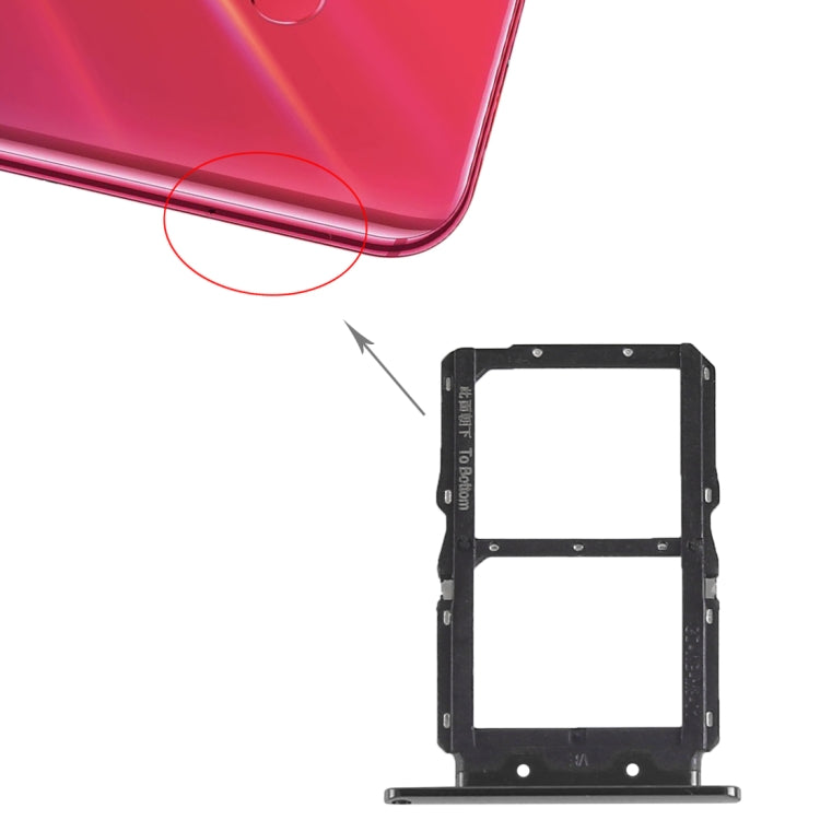 Tiroir Carte SIM + Tiroir Carte SIM pour Huawei Nova 4