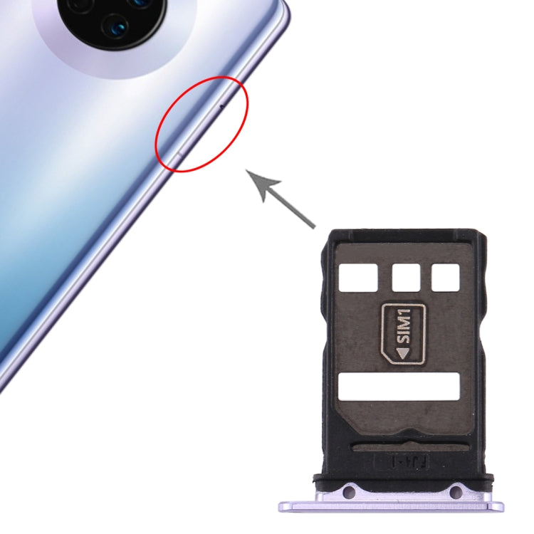 Plateau de carte SIM d'origine + plateau de carte NM pour Huawei Mate 30