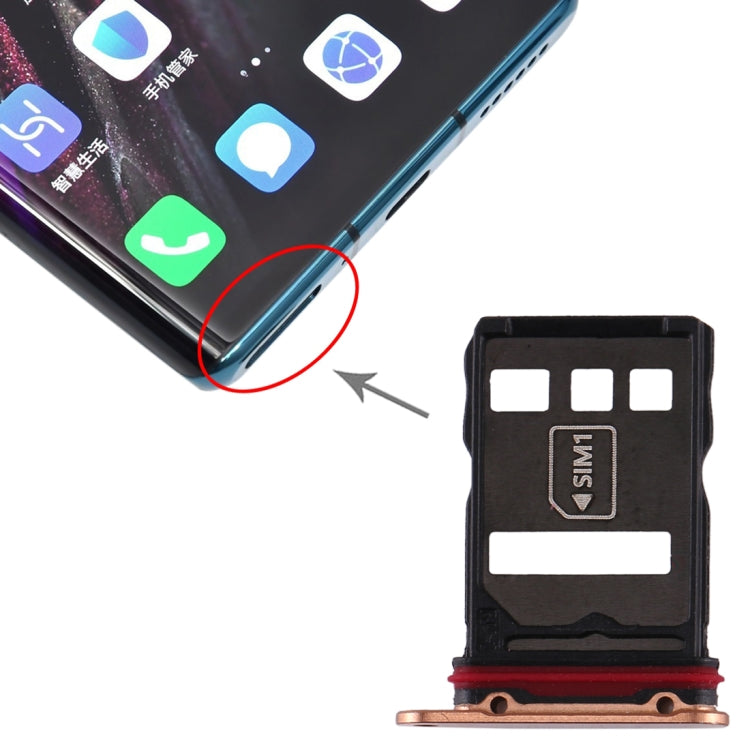 Plateau de carte SIM d'origine + plateau de carte NM pour Huawei Mate 30 Pro