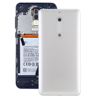 Cache arrière de la batterie avec objectif d'appareil photo et touches latérales pour Nokia 5