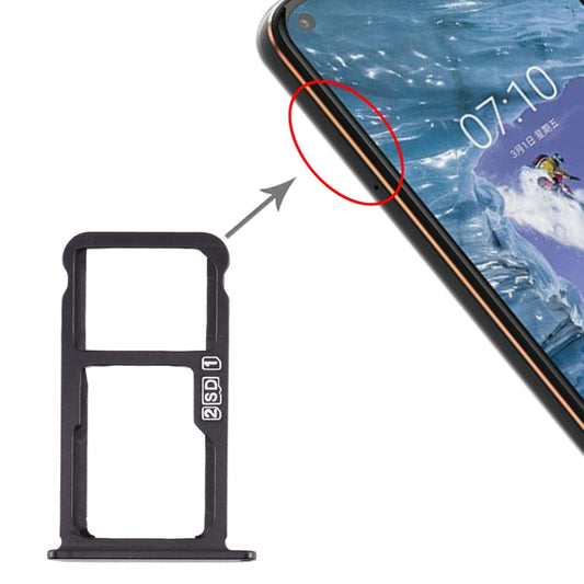 Plateau pour carte SIM + plateau pour carte SIM / plateau pour carte Micro SD pour Nokia X7 / 8.1 / 7.1 Plus / TA-1131