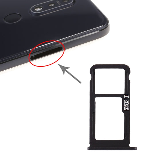 Plateau pour carte SIM + plateau pour carte SIM/plateau pour carte Micro SD pour Nokia 7.1 / TA-1100 TA-1096 TA-1095 TA-1085 TA-1097