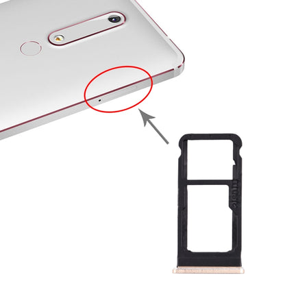 Plateau de carte SIM + plateau de carte SIM/plateau de carte Micro SD pour Nokia 6.1/6 (2018)/TA-1043 TA-1045 TA-1050 TA-1054 TA-1068