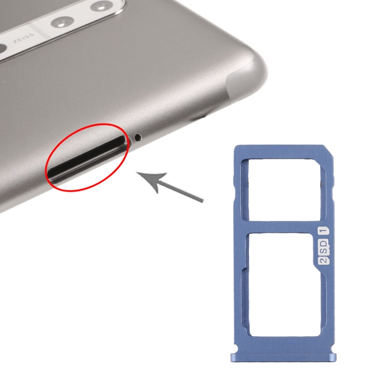 Plateau pour carte SIM + plateau pour carte SIM / plateau pour carte Micro SD pour Nokia 8 / N8 TA-1012 TA-1004 TA-1052