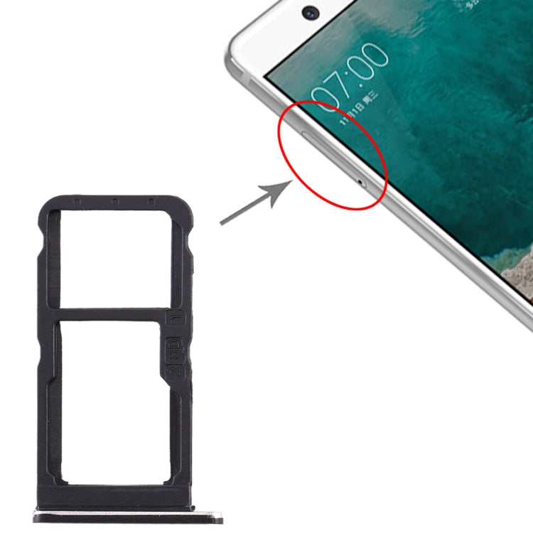Tiroir Carte SIM + Tiroir Carte SIM / Tiroir Carte Micro SD pour Nokia 7 TA-1041