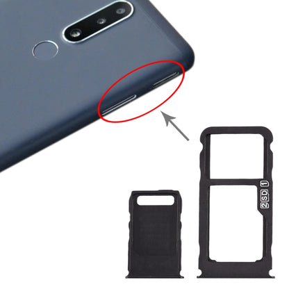 Tiroir Carte SIM + Tiroir Carte SIM + Tiroir Carte Micro SD pour Nokia 3.1 Plus
