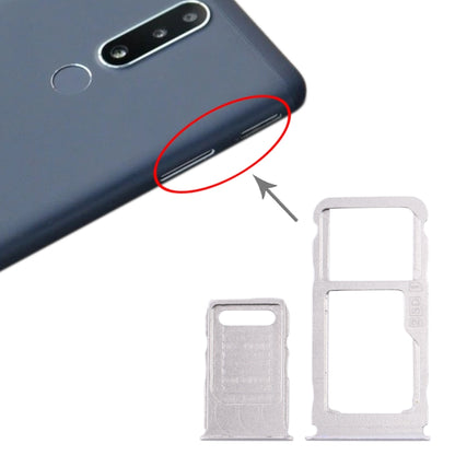 Tiroir Carte SIM + Tiroir Carte SIM + Tiroir Carte Micro SD pour Nokia 3.1 Plus