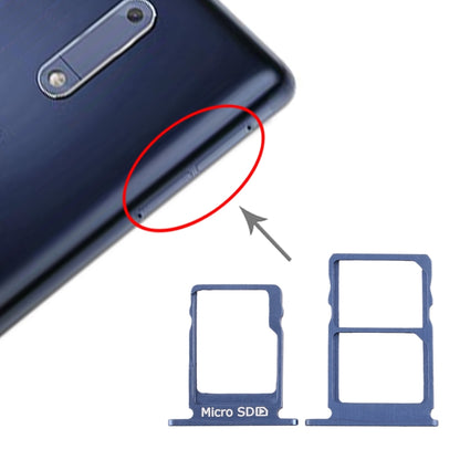 Plateau pour carte SIM + plateau pour carte SIM + plateau pour carte Micro SD pour Nokia 5 / N5 TA-1024 TA-1027 TA-1044 TA-1053