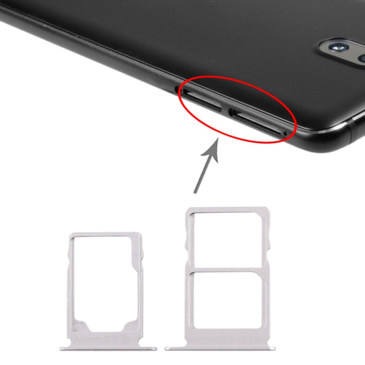 Plateau pour carte SIM + plateau pour carte SIM + plateau pour carte Micro SD pour Nokia 3.1 TA-1049 TA-1057 TA-1063 TA-1070