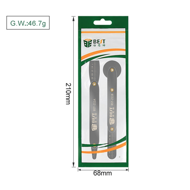 Meilleur BST-211A/B outil universel d'ouverture de réparation de téléphone portable, démontage du métal, pied-de-biche, ensemble d'outils de levier en acier métallique
