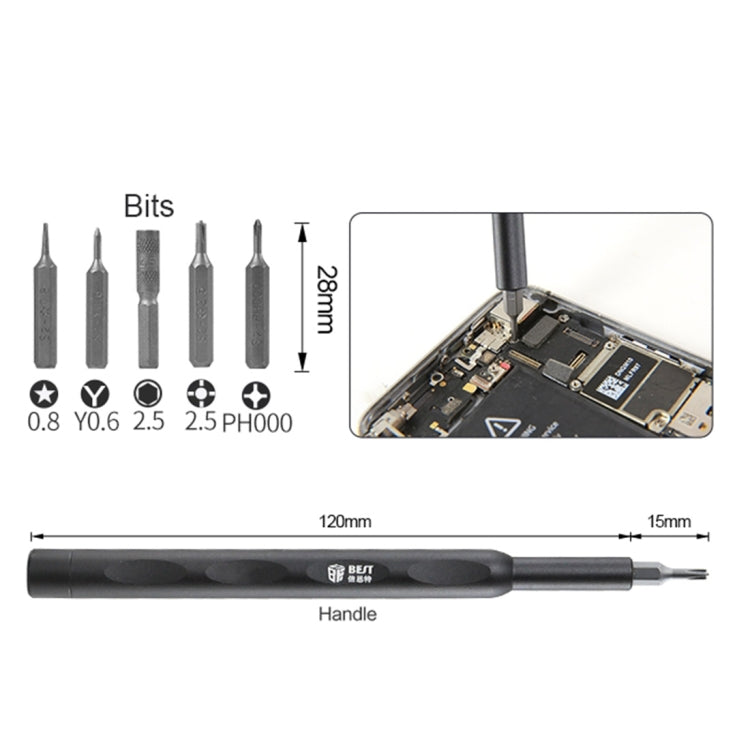 BEST BST-500 12 en 1 Kit d'outils de démontage rapide multifonctionnel et pratique pour iPhone