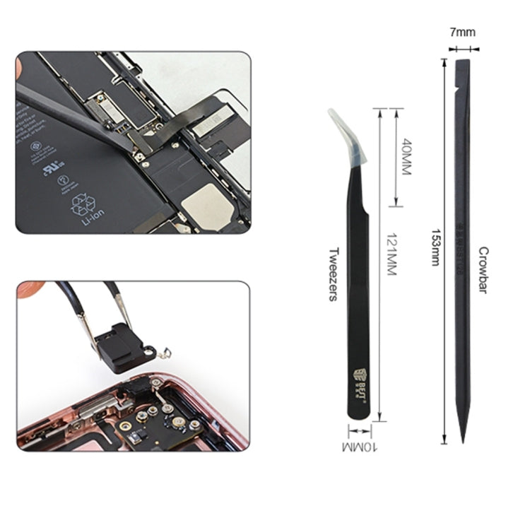 BEST BST-500 12 en 1 Kit d'outils de démontage rapide multifonctionnel et pratique pour iPhone