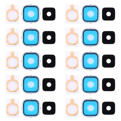 Pour Galaxy Alpha / G850, 10 pièces, lunette de caméra arrière et couvercle d'objectif avec autocollant