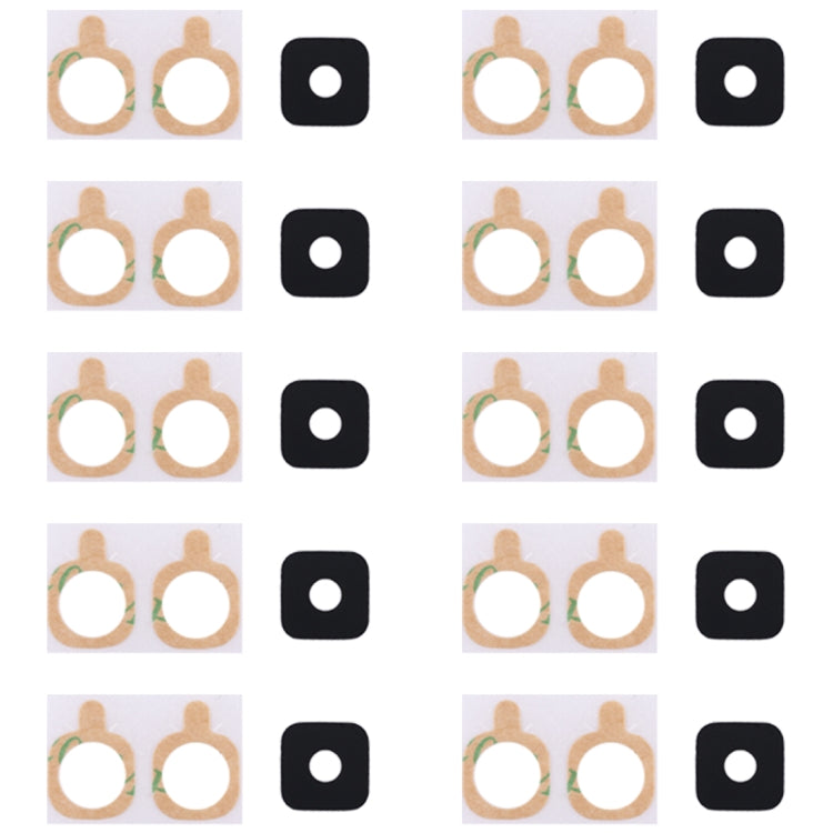 Pour Galaxy A5 (2018) / A8 (2018) / A530 10 pièces couvercle d'objectif de caméra arrière avec autocollant