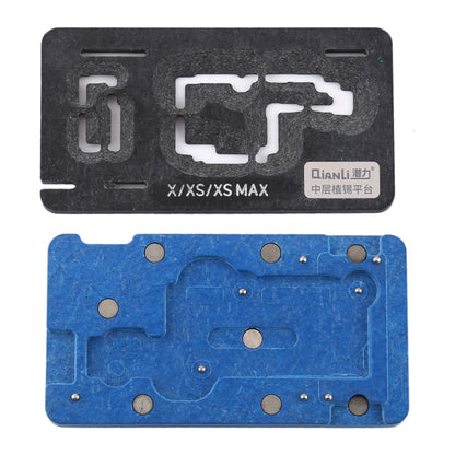 Plate-forme de pochoir de reballage Qianli BGA pour iPhone X / XS / XS Max
