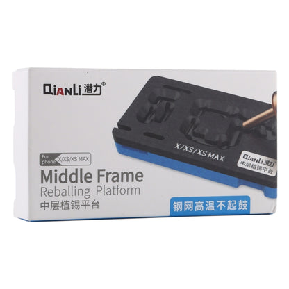 Plate-forme de pochoir de reballage Qianli BGA pour iPhone X / XS / XS Max