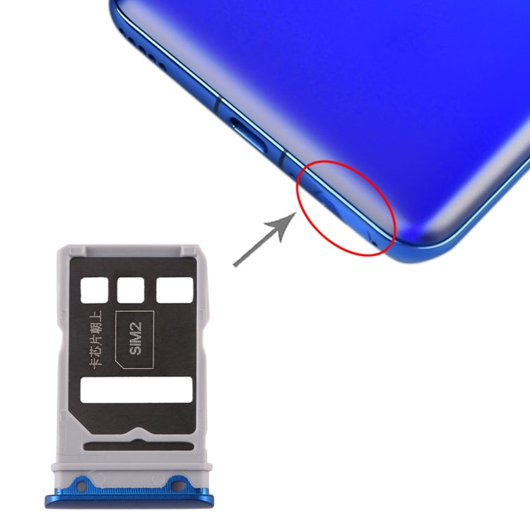 Tiroir Carte SIM + Tiroir Carte SIM pour Huawei Honor V30 Pro / Honor V30, For Huawei Honor V30 Pro