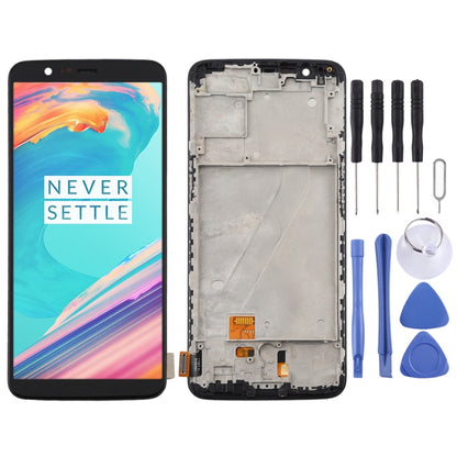 Pour OnePlus 5T A5010 TFT matériel écran LCD et numériseur assemblage complet avec cadre