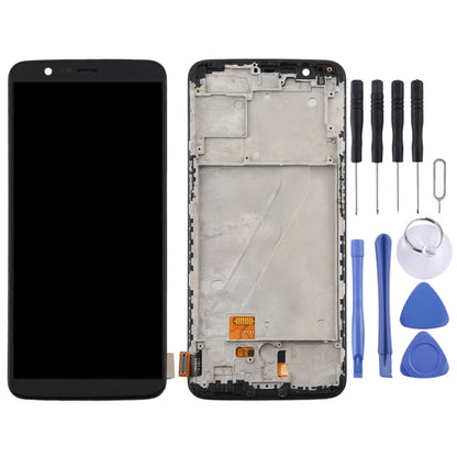 Pour OnePlus 5T A5010 TFT matériel écran LCD et numériseur assemblage complet avec cadre