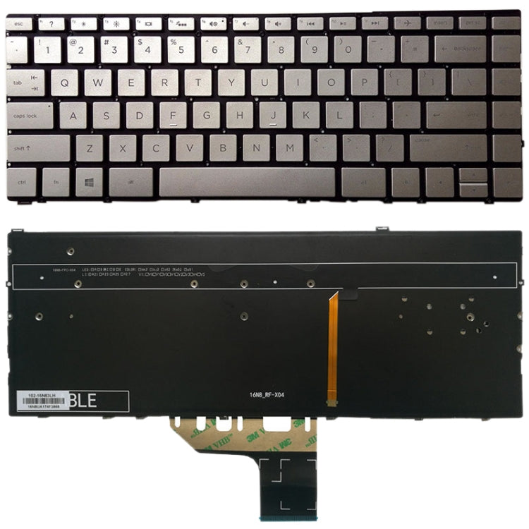 Clavier version américaine avec rétroéclairage du clavier pour HP Spectre x360 série 13-w 13-w013dx 13-w014dx 13-w023dx 13-w063nr 13-W010CA 13-W020CA, For HP Spectre x360 (US)