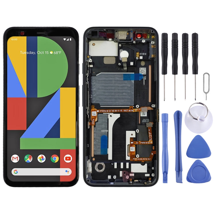 Écran LCD et numériseur complet avec cadre pour Google Pixel 4