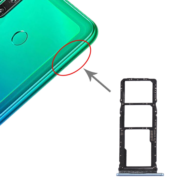 Tiroir Carte SIM + Tiroir Carte SIM + Tiroir Carte Micro SD pour Huawei P40 Lite E / Enjoy 10
