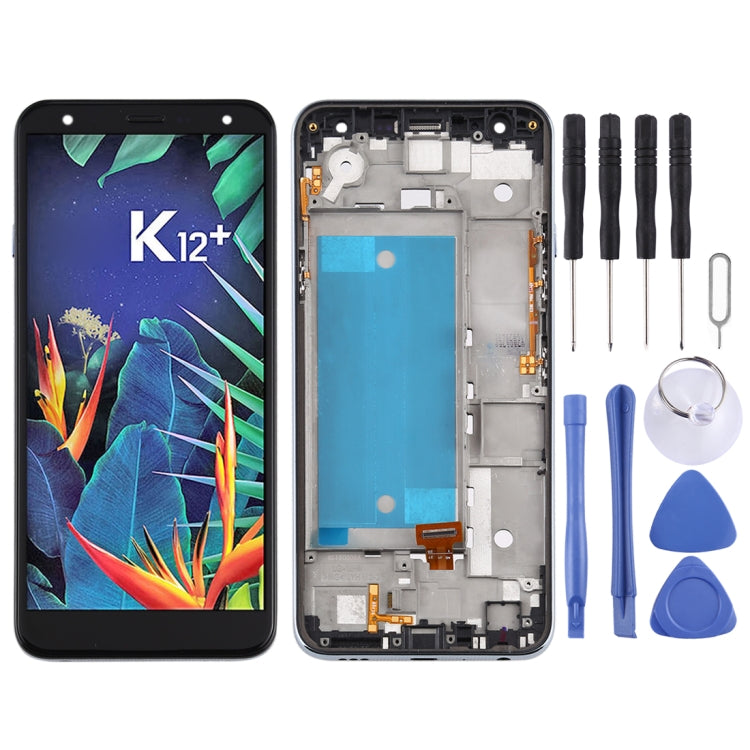 Écran LCD et numériseur complet avec cadre pour LG K40 LMX420 / X4 2019 / K12 Plus, SIM unique