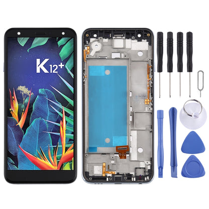 Écran LCD et numériseur complet avec cadre pour LG K40 LMX420 / X4 2019 / K12 Plus, SIM unique
