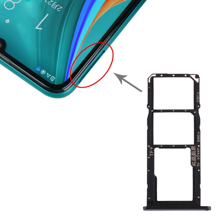 Tiroir Carte SIM + Tiroir Carte SIM + Tiroir Carte Micro SD pour Huawei Enjoy 10e / Honor Play 9A, For Huawei Enjoy 10e
