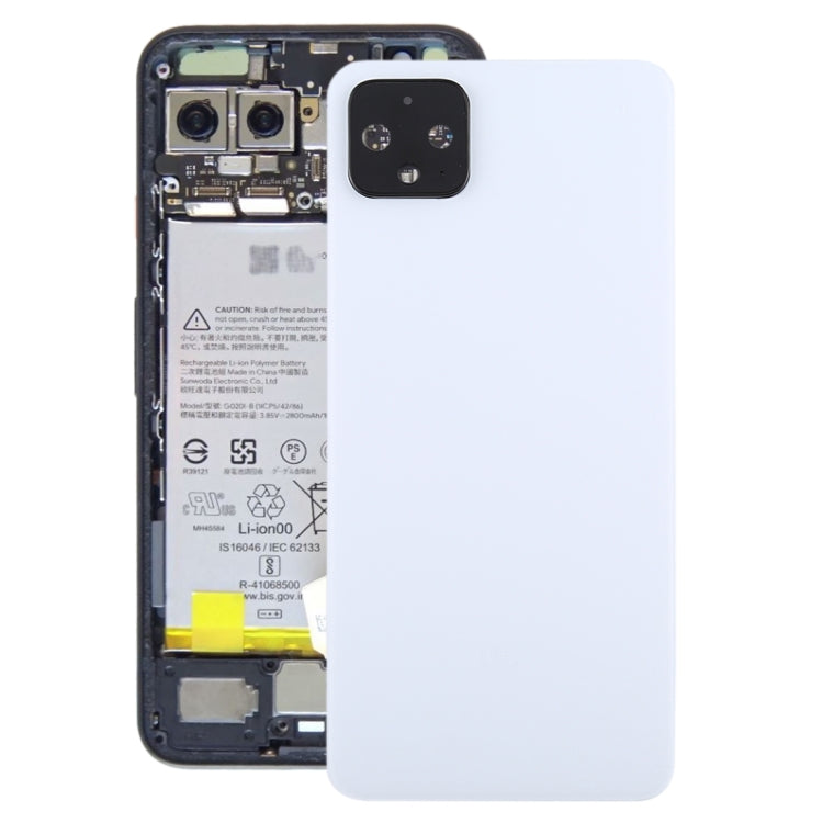 Couvercle arrière de la batterie avec couvercle d'objectif d'appareil photo pour Google Pixel 4XL, For Google Pixel 4XL