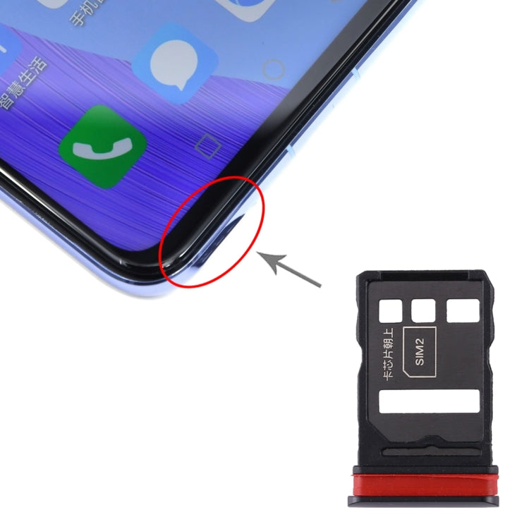 Tiroir Carte SIM + Tiroir Carte SIM pour Honor V30 Pro / Honor V30, For Honor V30 Pro, For Honor V30 Pro (Dark Blue), For Huawei Nova 6