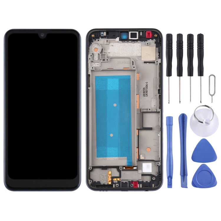 Écran LCD et numériseur complet avec cadre pour LG Q60, Double SIM